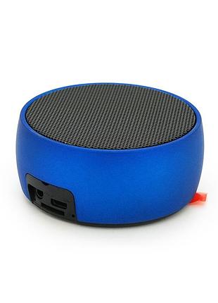 Бездротовий bluetooth динамік bs01, 5w, 1000mah, дистанція-10m, blue, corton box