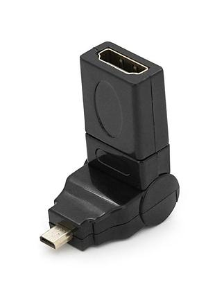 Перехідник microhdmi (тато) -hdmi (мама) 360 °