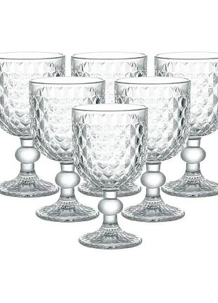 Бокалы для красного вина 6 штук на низкой ножке hp4153