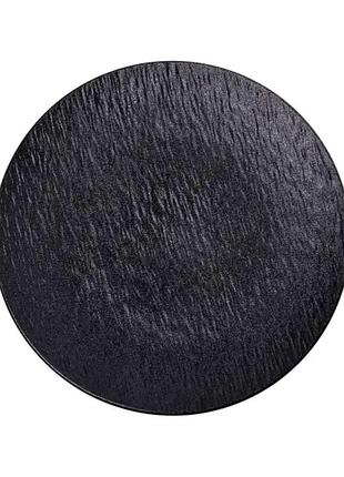 Тарелка сервировочная керамическая 25 см черная hp-7-727