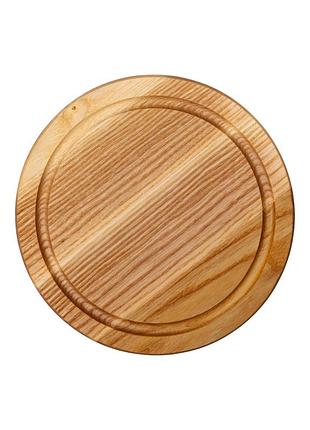 Деревянная доска круглая 20 см для подачи ясень c9w200