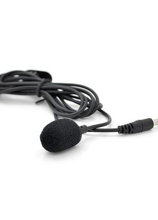 Мікрофон провідний на прищіпки yw-001, black, blister