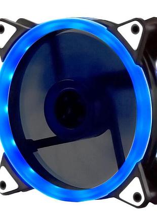 Кулер корпусний 12025 dc sleeve fan 4pin - 120 * 120 * 25мм, 12v, 1100об / хв, blue, двосторонній