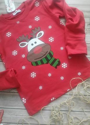 Утепленный реглан с праздничным принтом 2