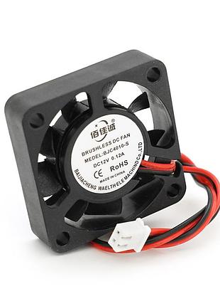Кулер корпусний merlion bjc4010-s, 40x40x10mm, 12v/0.12a, 2-pin, black, oem