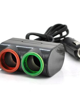 Азп розгалужувач olesson 1631, 12v-2 * 12v + usb, black, blister