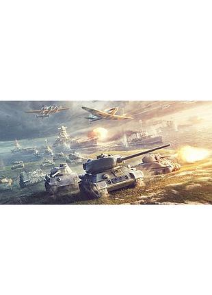 Килимок 300*700 тканинний world of tanks-61, товщина 2 мм, oem