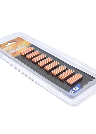 Охолоджуючий радіатор pccooler b15, 5.5g, медь, 22х8х5мм, 8 штук у блістері