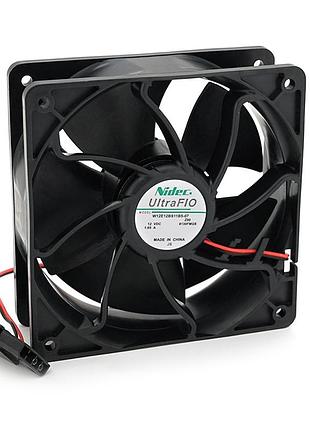 Кулер для охолодження серверних бп 12038 dc sleeve fan 4pin - 120*120*38мм, 6500об/хв