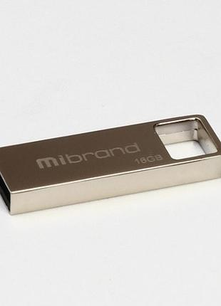 Флеш-накопичувач mibrand shark, usb 2.0, 16gb, metal design, blister