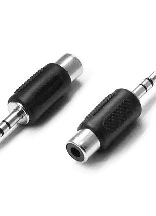 Перехідник jack 3.5 (тато)/rca (мама)