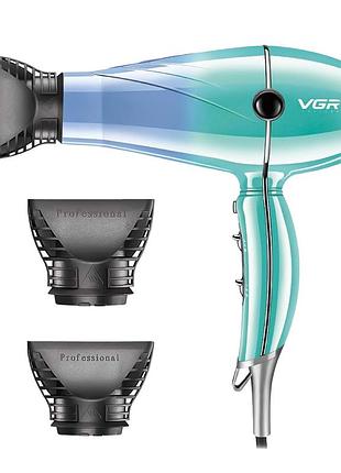 Фен для волос vgr v-452 с холодным обдувом и регулировкой мощности, 2400 вт