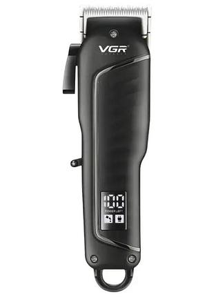 Машинка для стрижки led профессиональная с насадками vgr v-683