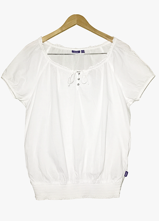 Белая хлопковая блуза