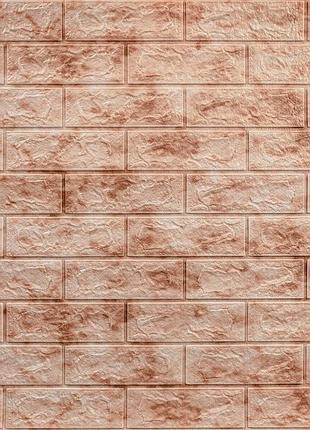 Декоративная 3d панель самоклейка 700x770x5мм мрамор красный (кирпич) (063) sw-00000035
