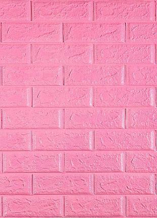 3d панель самоклеющаяся 700х770х5мм кирпич розовый (004-5) sw-00000143