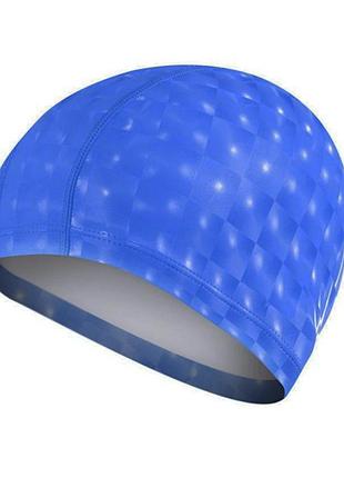 Шапочка для плавания подростковая shine ne-sw-360-bl, синяя