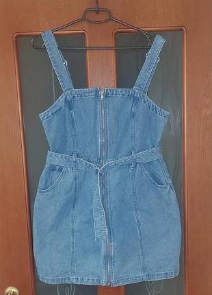Джинсова сукня, сарафан стильний розмір л