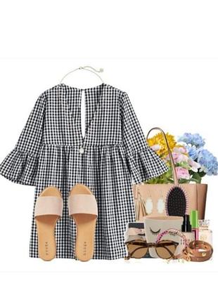 Комбинезон платье ромпер в клетку от zara 💯 хлопок
размер м