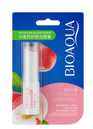 Бальзам для губ персик bioagua 2.7 г