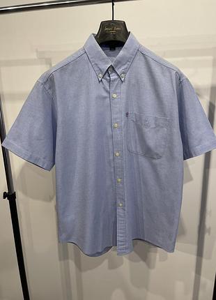 Сорочка на короткий рукав блакитна polo ralph lauren
