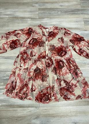 Шикарна легка шифонова сукня, комплект h&m у великому розмірі
