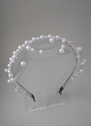 Обруч с жемчужинами