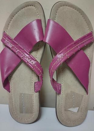 Шлепанци marc&spenser (41p.) оригинал! кожа!