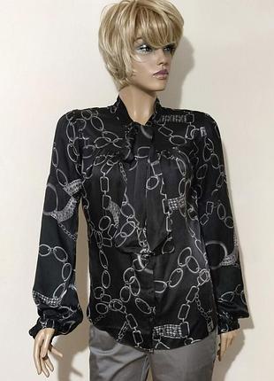 Atos lombardini шелковая блуза принт /6492/n