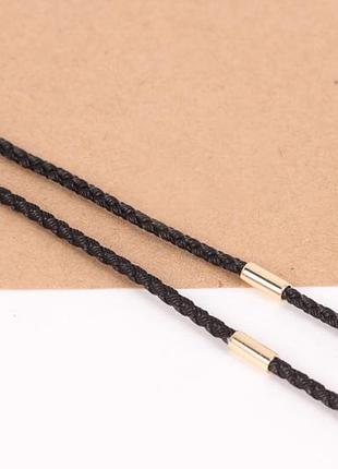 Шовковий шнурок з золотими вставками sh-0008