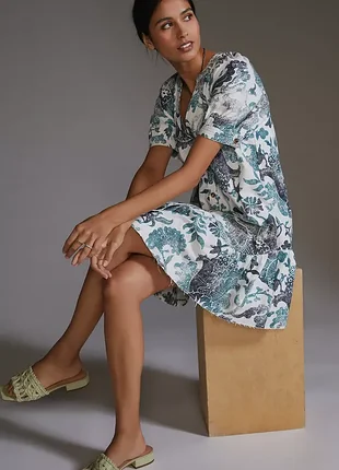 Платье-туника pilcro anthropologie с пышными рукавами