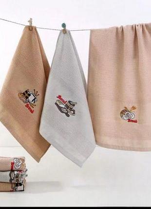 Кухонные вафельные полотенца 6 шт