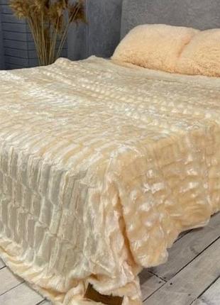 Двухстороннее плед/покрывало "норка"  євро200*230