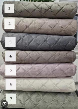 Набор велюровое покрывало 210x230см + 2 наволочки 50х70см