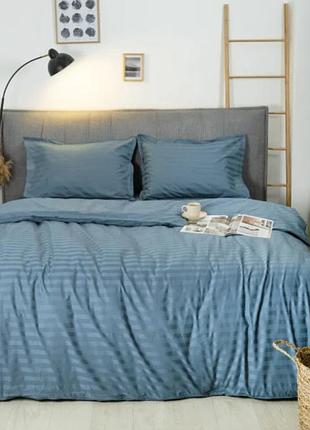 Комплект постільної білизни сатин 91 блакитний