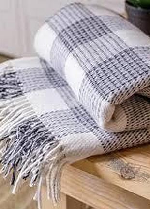 Вовняний плед "вероніка " сірий