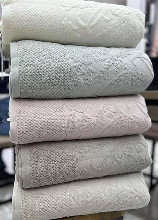 Махровая простынь / покрывало 100% хлопок на кровать летнее одеяло