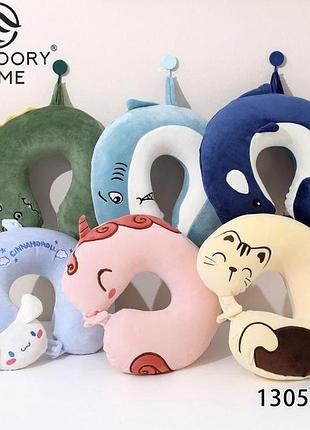 Детская ортопедическая подушка-рогалик для путешествий