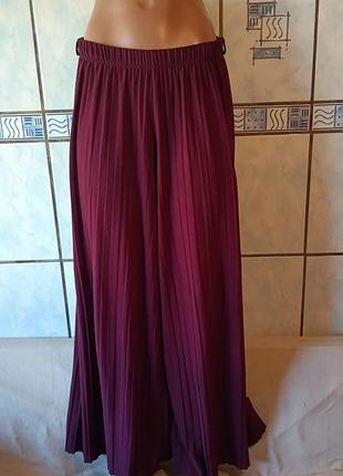 Плиссированные брюки палаццо