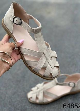 Босоножки женские натуральная замша