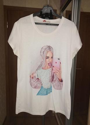 Футболка белая