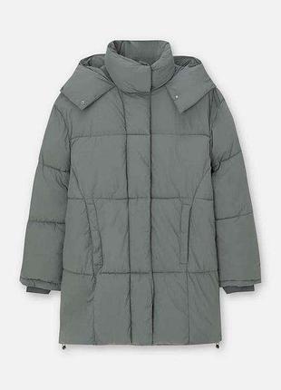 Дуте пальто з капюшоном pull&bear 8