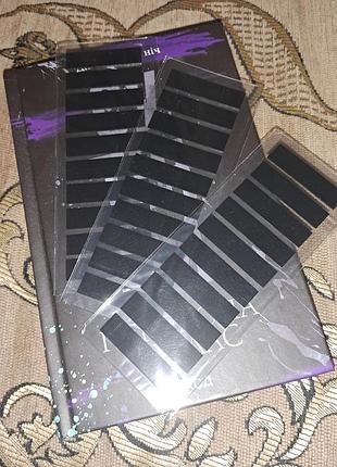 3×200 набір стікерів для книг 600 шт. чорні стікери-закладки пластикові книжкові стікери