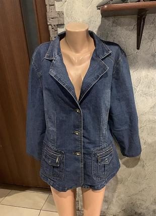 Пиджак джинсовый 56-58