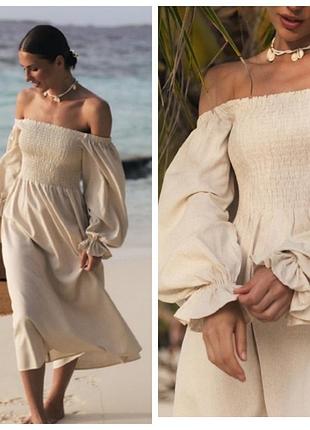 Лляна сукня, розміри l, m, s детальніше: https://family-tex.com