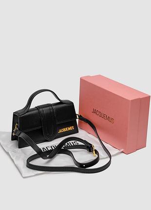 Сумка премиум jacquemus le bambino small handbag with adjustable crossbody black mini