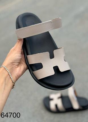 Шльопанці жіночі натуральна шкіра