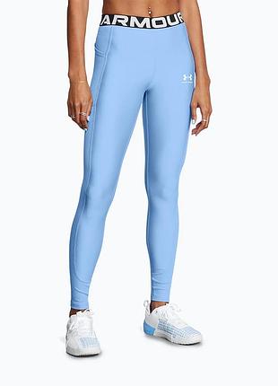 Оригінальні спортивні легінси under armour в кольорі “небесно-блакитний”. розмір s.