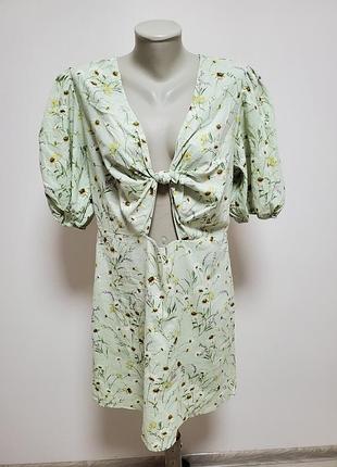 Шикарне брендове екстравагантне плаття льон +котон