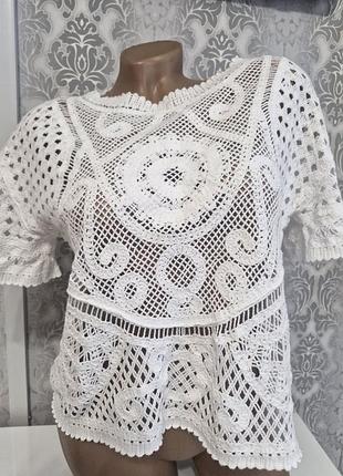 Невероятная плетеная блуза не zara